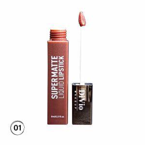 دیویو رژ مایع 24ساعته مات شماره01 divio super matte liquid lipstick 01